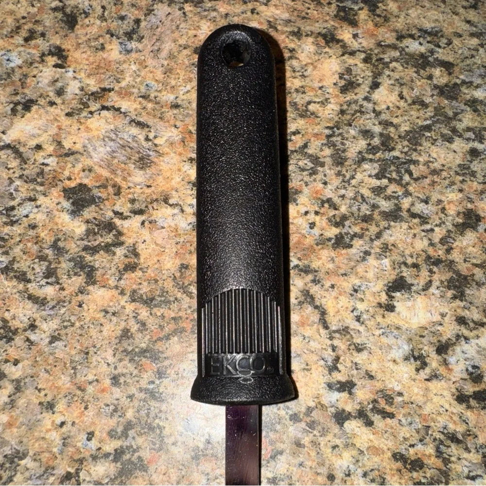 Vintage Ekco Stainless Steel Slotted Flipper Turner Spatula kitchen utensil USA